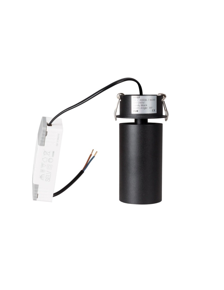 Maxlight Lampa Sufitowa Halo D Black Podtynkowa H0127 Maxlight Lampa Sufitowa Halo D Black Podtynkowa H0127