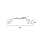 Maxlight Oprawa Wpustowa X-Line, Do Skompletowania Z Trafo Ht0134 H0134 Maxlight Oprawa Wpustowa X-Line, Do Skompletowania Z Trafo Ht0134 H0134