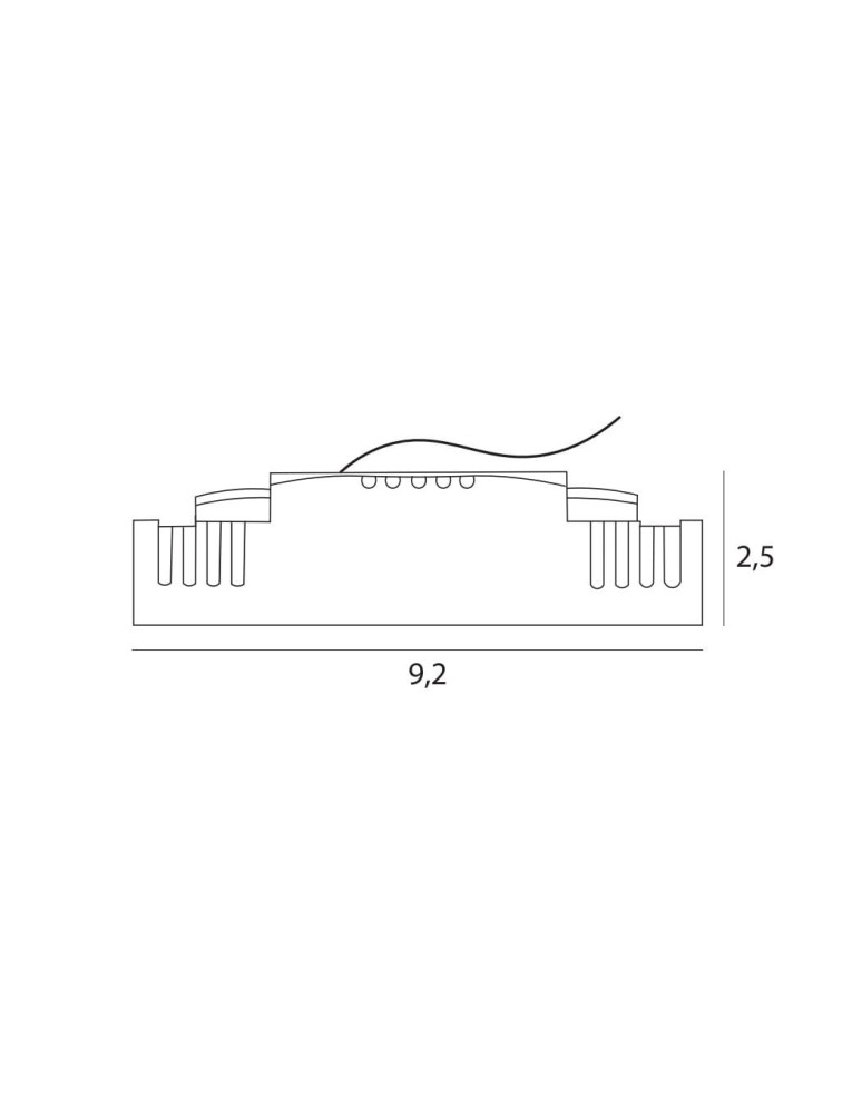 Maxlight Oprawa Wpustowa X-Line, Do Skompletowania Z Trafo Ht0134 H0134 Maxlight Oprawa Wpustowa X-Line, Do Skompletowania Z Trafo Ht0134 H0134
