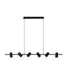 Lampy wiszące nad wyspę - Azzardo VIVI Wisząca 6 BK/BK Czarny Mat/Czarny Mat 6xGU10 AZ5730 - product 1