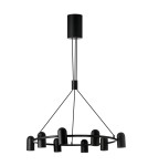 Lampy wiszące nowoczesne - Azzardo VIVI Wisząca 8 BK/BK Czarny Mat/Czarny Mat 8xGU10 AZ5732 - product 1