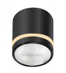 Oprawy sufitowe hermetyczne - Azzardo Sufitowa Hermetyczna VICI IP44 12W CCT SWITCH BK Czarny Mat 1xLED Przełącznik Zmiany Barwy Światła AZ6039 - product 1