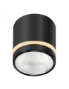 Azzardo Sufitowa Hermetyczna VICI IP44 12W CCT SWITCH BK Czarny Mat 1xLED Przełącznik Zmiany Barwy Światła AZ6039