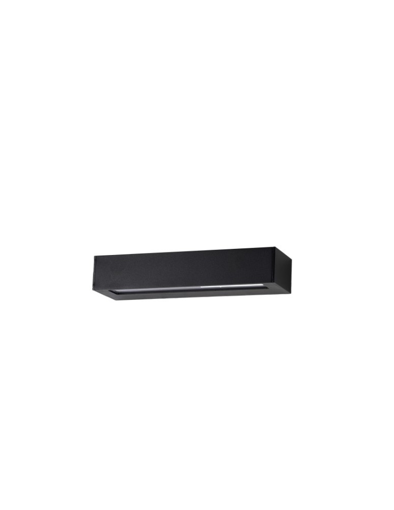 Azzardo ROSVIK 25 IP54 6W 4000K BK Czarny/Mleczny Biały 1xLED Kinkiet Zewnętrzny Światło Dół AZ5851