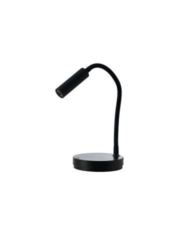 Azzardo OLMO TABLE DIMM NFC CHARGER BK Czarny Mat 1xLED Z Ładowarką Bezprzewodową do Smartfona Opcja Ściemniania AZ5912