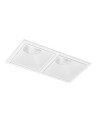 Azzardo OKOS 2 20W CCT SWITCH WH Biały/Transparentny 1xLED Przełącznik Zmiany Barwy Światła AZ5996 Azzardo OKOS 2 20W CCT SWITCH WH Biały/Transparentny 1xLED Przełącznik Zmiany Barwy Światła AZ5996