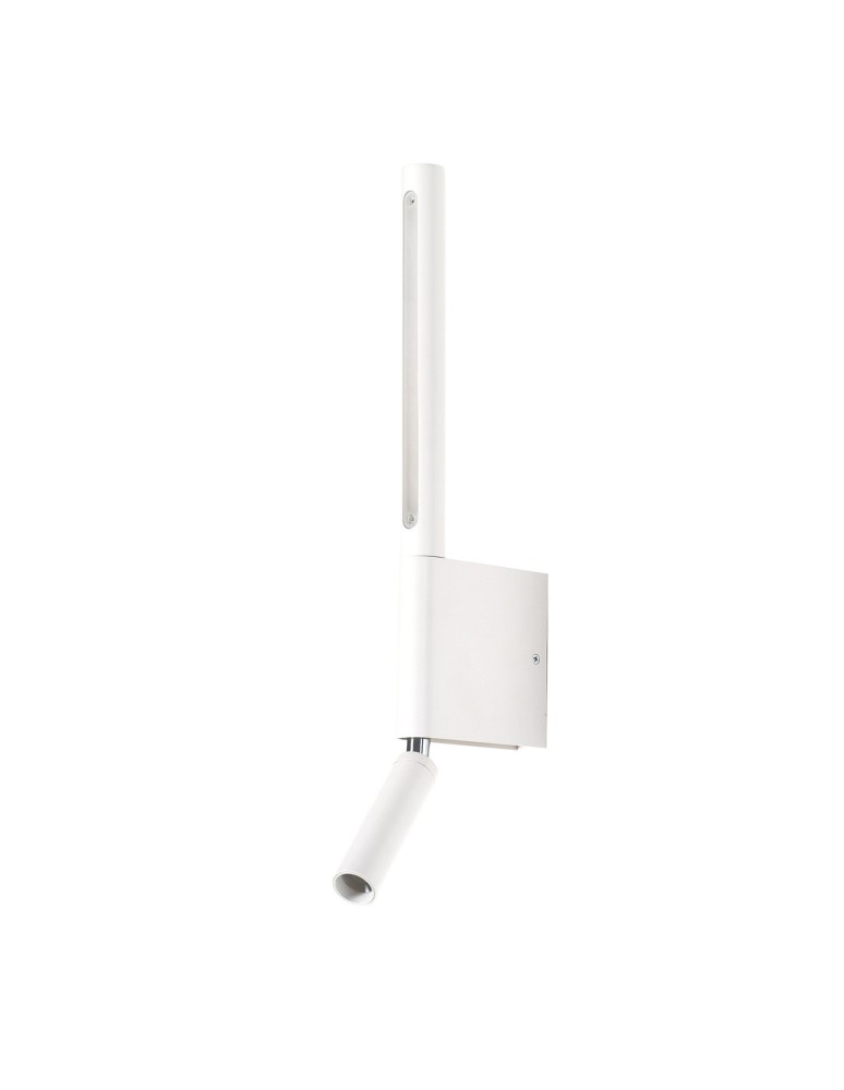 Azzardo OLIMPIA WALL 2 WH Biały 2xLED Kinkiet do Czytania, 2 źródła światła LED Górna Część Obracana AZ5966