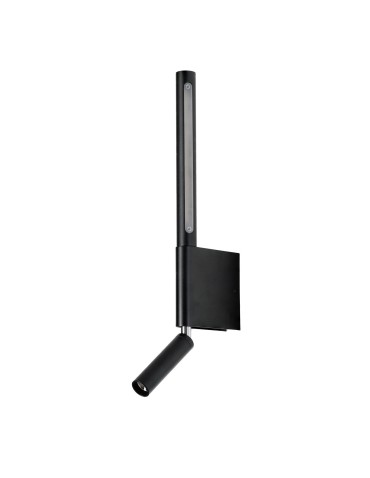 Azzardo OLIMPIA WALL 2 BK Czarny 2xLED Kinkiet do Czytania, 2 źródła światła LED Górna Część Obracana AZ5965