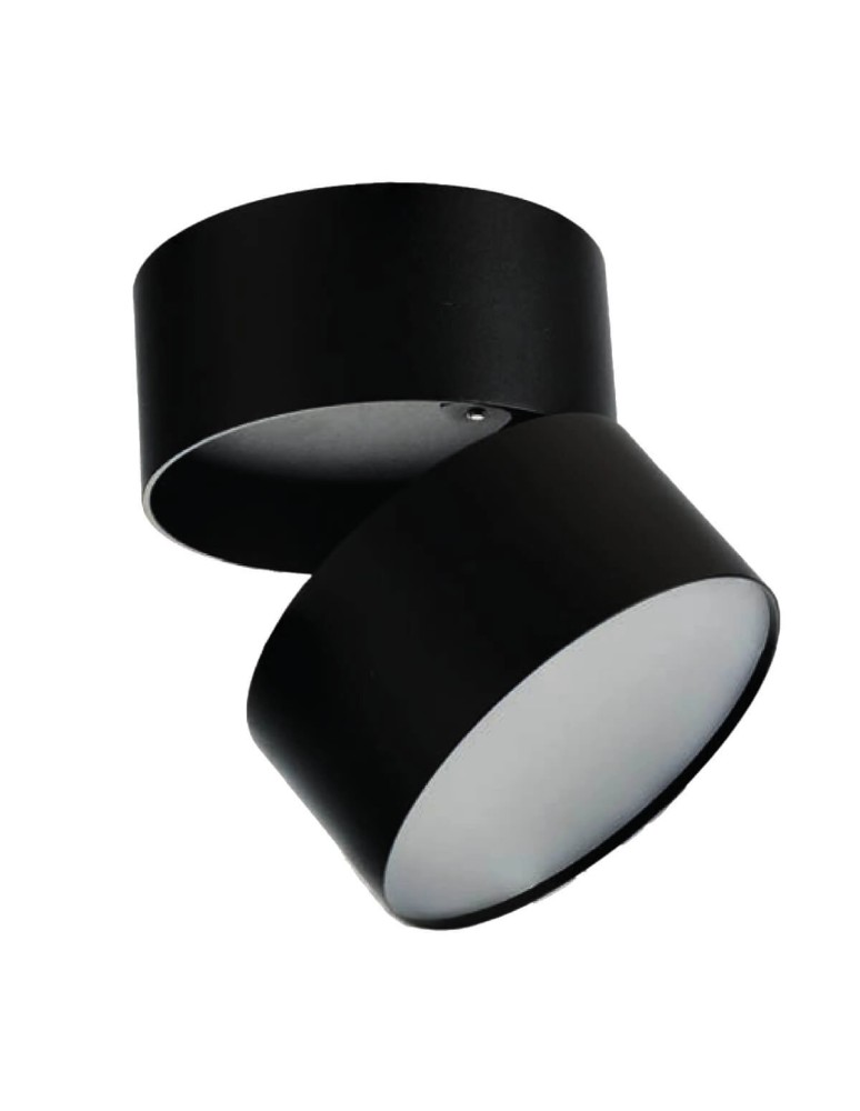 Azzardo MONA 15W CCT SWITCH BK Czarny Mat 1xLED Natynkowa Wychylna Przełącznik Zmiany Barwy Światła AZ6037