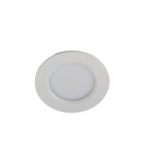 Lampy podtynkowe hermetyczne - Azzardo LUCID IP44 10W CCT SWITCH WH Biały/Biały Mleczny 1xLED Podtynkowa Hermetyczna Przełącznik Zmiany Barwy AZ6043 - product 1