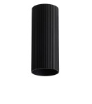 Klosze systemów oświetleniowych - Azzardo LUCAS RIBBED TUBE 20 BK Czarny Mat Klosz Ryflowany Tuba do Skompletowania Lampy AZ6399 - product 1