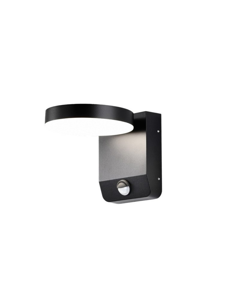 Azzardo IVER IP54 SENSOR 3000K DGR Szary Ciemny 1xLED Kinkiet Zewnętrzny z Czujnikiem Ruchu AZ5701