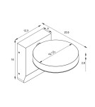 Azzardo IVER IP54 4000K DGR Szary Ciemny 1xLED Kinkiet Zewnętrzny AZ5704 Azzardo IVER IP54 4000K DGR Szary Ciemny 1xLED Kinkiet Zewnętrzny AZ5704