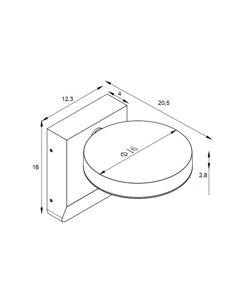 Azzardo IVER IP54 4000K DGR Szary Ciemny 1xLED Kinkiet Zewnętrzny AZ5704 Azzardo IVER IP54 4000K DGR Szary Ciemny 1xLED Kinkiet Zewnętrzny AZ5704