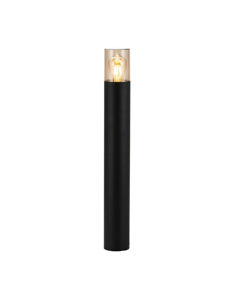 Azzardo HAGER 50 IP54 BK Czarny/Dymiony 1xE27 Słupek 50cm AZ5865