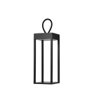 Lampy ogrodowe przenośne - Azzardo HEDDA IP54 BK Czarny Mat 1xLED Zewnętrzna Przenośna Ładowana USB Ściemniana AZ5700 - product 1