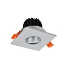 Lampy podtynkowe hermetyczne - Azzardo CLEAN S IP44 7W CCT SWITCH GO Biały/Transparentny 1xLED Podtynkowa Hermetyczna Przełącznik Zmiany Barwy AZ5990 - product 1