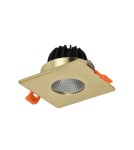 Lampy podtynkowe hermetyczne - Azzardo CLEAN S IP44 7W CCT SWITCH WH Złoty Połysk/Transparentny 1xLED Podtynkowa Hermetyczna Przełącznik Zmiany Barwy AZ5991 - product 1