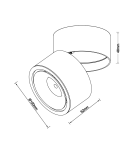 Azzardo COSTA 12W CCT SWITCH BK Czarny Mat 1xLED Lampa Natynkowa Przełącznik Zmiany Barwy Światła AZ6031 Azzardo COSTA 12W CCT SWITCH BK Czarny Mat 1xLED Lampa Natynkowa Przełącznik Zmiany Barwy Światła AZ6031