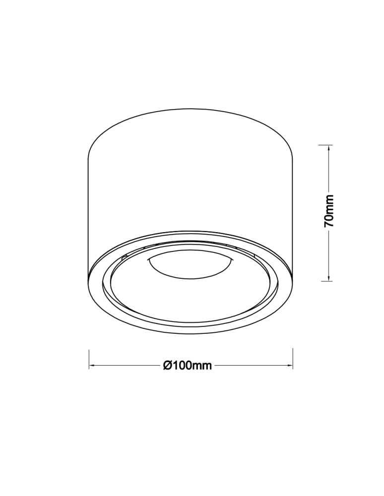 Azzardo COSTA TOP 12W CCT SWITCH BK Czarny Mat 1xLED Lampa Natynkowa Przełącznik Zmiany Barwy Światła AZ6033