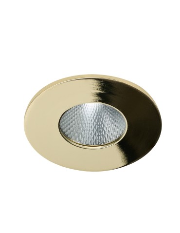 Azzardo CLEAN R IP44 7W CCT SWITCH WH Złoty Połysk/Transparentny 1xLED Podtynkowa Hermetyczna Przełącznik Zmiany Barwy AZ5988