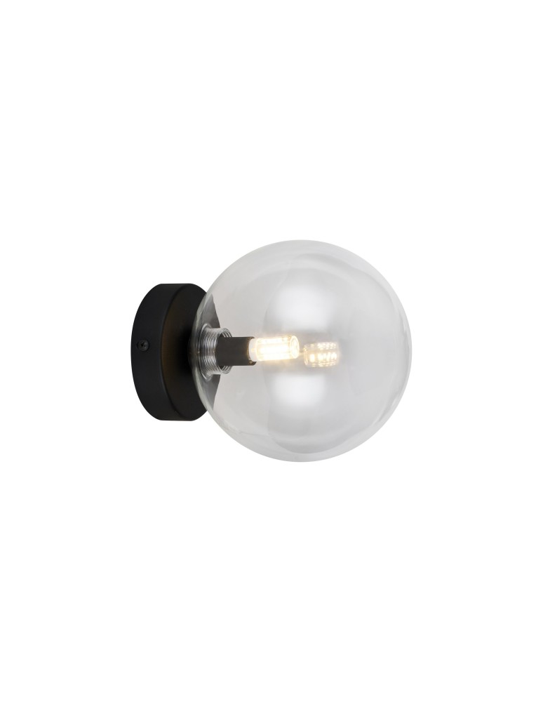 Azzardo BUBBLES Stelaż Lampy bez Kloszy Kinkiet 1 BK Czarny Mat 1xG9 AZ5881