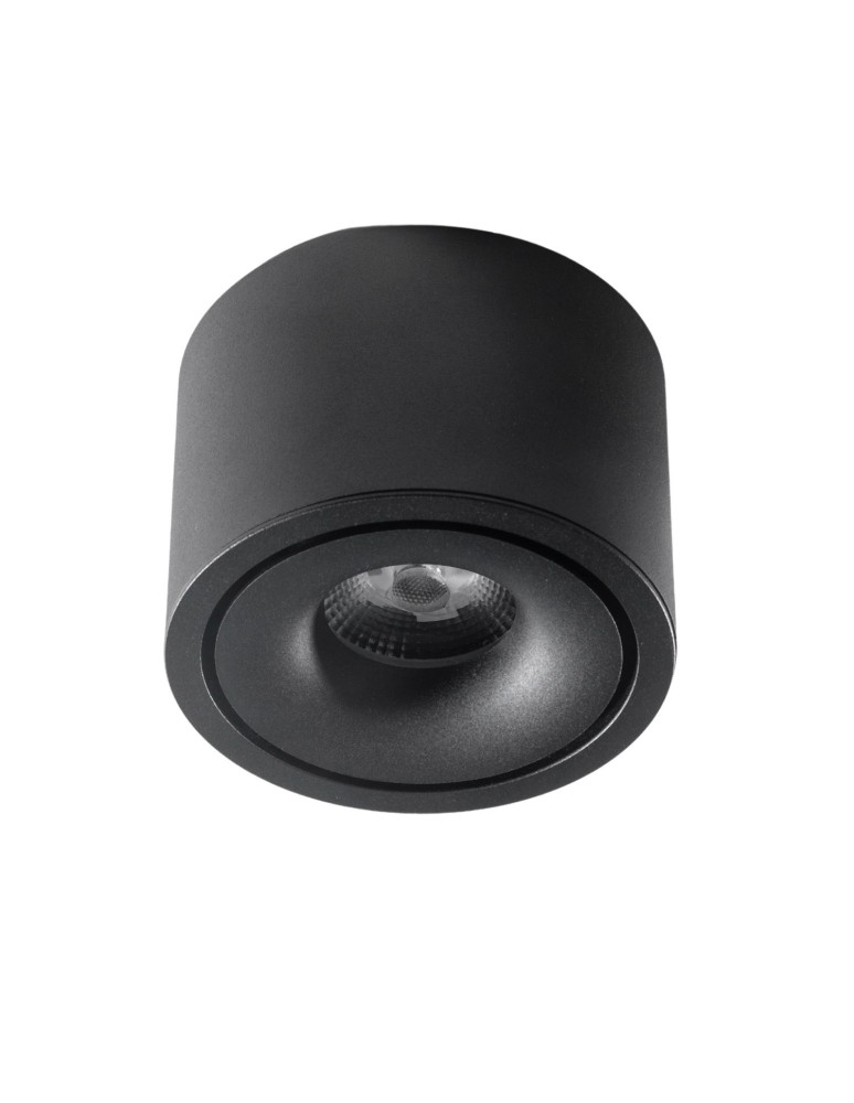 Azzardo COSTA TOP 12W CCT SWITCH BK Czarny Mat 1xLED Lampa Natynkowa Przełącznik Zmiany Barwy Światła AZ6033
