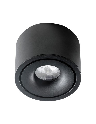 Azzardo COSTA TOP 12W CCT SWITCH BK Czarny Mat 1xLED Lampa Natynkowa Przełącznik Zmiany Barwy Światła AZ6033
