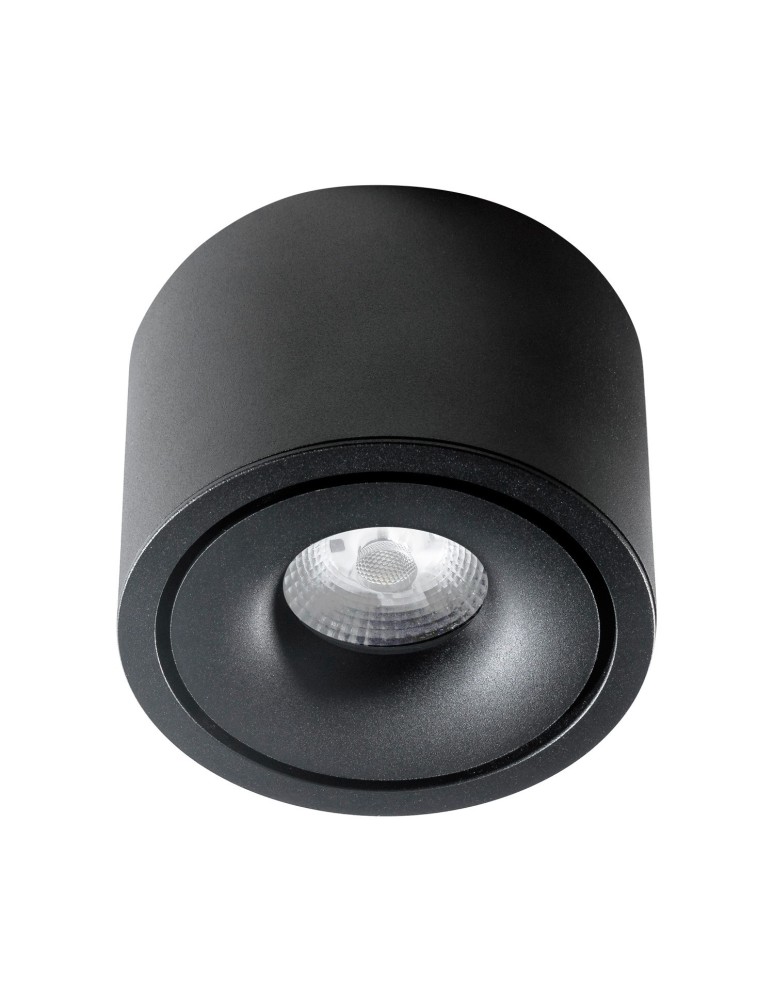 Azzardo COSTA TOP 12W CCT SWITCH BK Czarny Mat 1xLED Lampa Natynkowa Przełącznik Zmiany Barwy Światła AZ6033