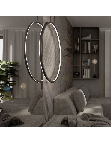Light Prestige Lampa wisząca Mirror czarna LED CCT LP-999/1P L BK CCT - produkt 2