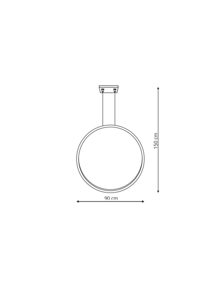 Light Prestige Lampa wisząca Mirror czarna LED CCT LP-999/1P L BK CCT Light Prestige Lampa wisząca Mirror czarna LED CCT LP-999/1P L BK CCT