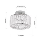 Light Prestige Plafon Galactico chrom 1xE27 LP-2383/1C CH Light Prestige Plafon Galactico chrom 1xE27 LP-2383/1C CH