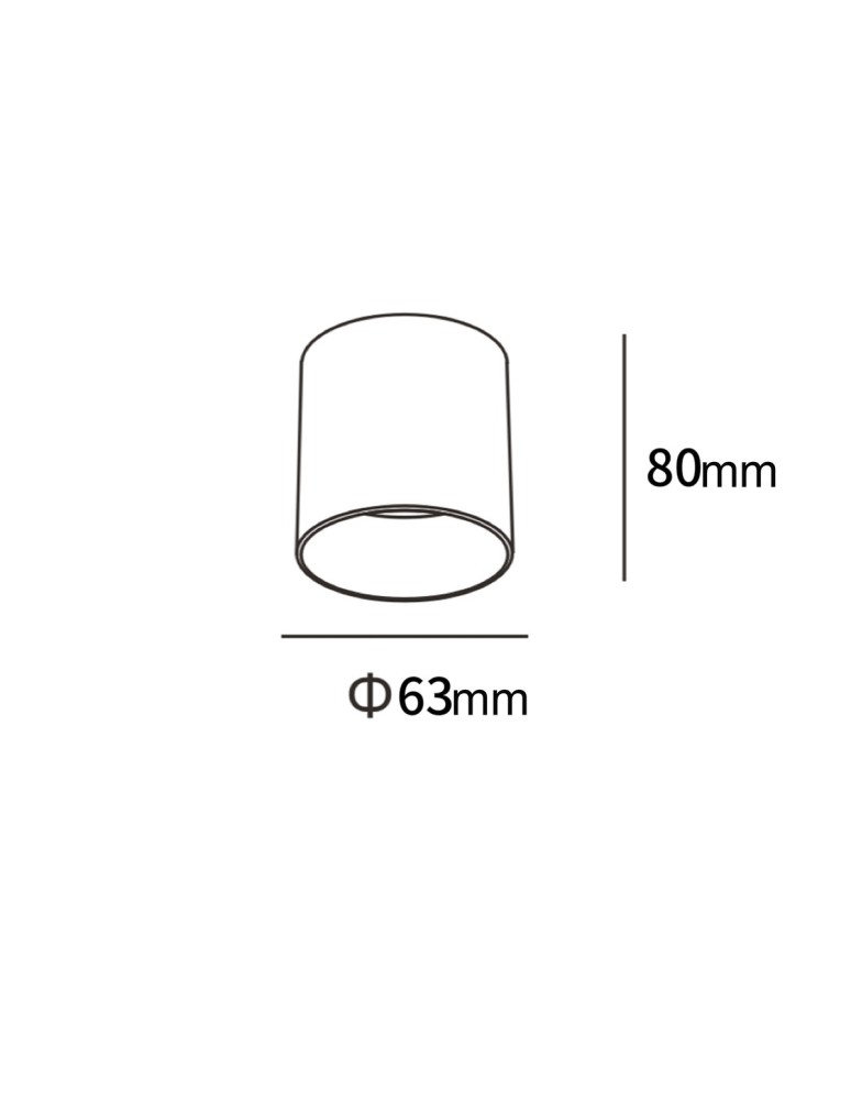 Lampy sufitowe downlighty - tuby - Light Prestige Oprawa natynkowa Tom czarna LED CCT LP-4848/1RM BK - product kolory-swiatla.pl 3