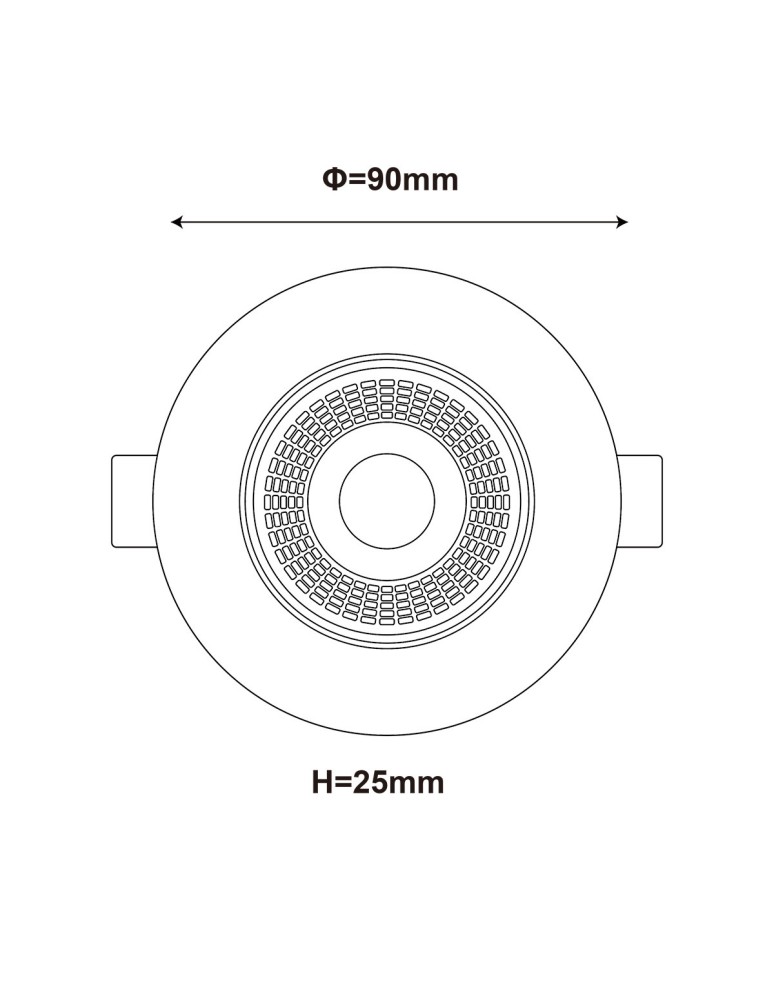 Light Prestige Ruchome oczko podtynkowe Plus czarne LED CCT LP-1506/1RS BK Light Prestige Ruchome oczko podtynkowe Plus czarne LED CCT LP-1506/1RS BK