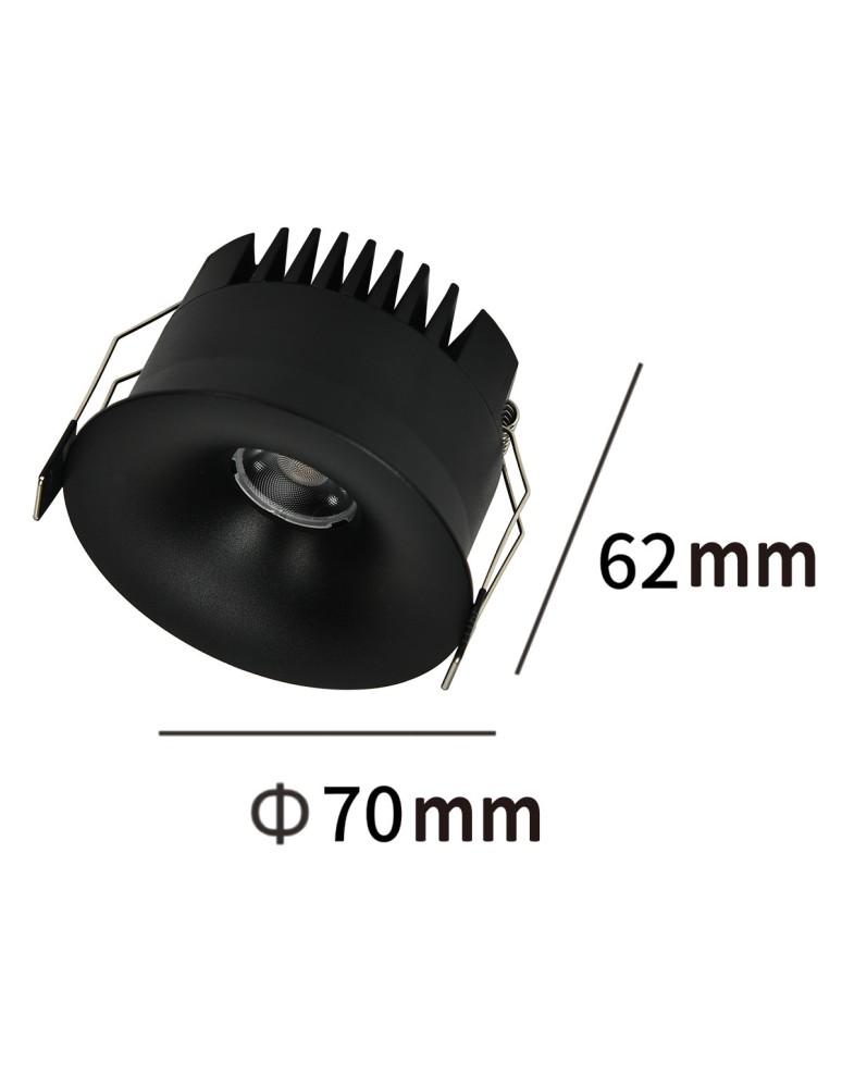 Light Prestige Oczko podtynkowe Zyra czarne LED CCT LP-1606/1RS BK