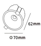 Lampy podtynkowe LED - Light Prestige Oczko podtynkowe Zyra czarne LED CCT LP-1606/1RS BK - product 5