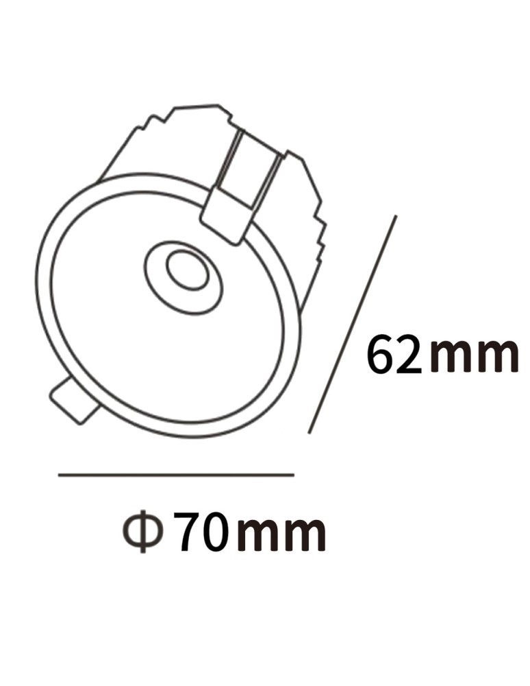 Light Prestige Oczko podtynkowe Zyra czarne LED CCT LP-1606/1RS BK