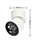 Light Prestige Ruchoma oprawa natynkowa Brema biała LED CCT LP-2626/1RM WH movable Light Prestige Ruchoma oprawa natynkowa Brema biała LED CCT LP-2626/1RM WH movable