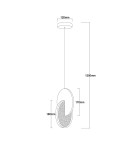 Light Prestige Lampa wisząca Circlo czarna LED CCT LP-1311/1P BK Light Prestige Lampa wisząca Circlo czarna LED CCT LP-1311/1P BK