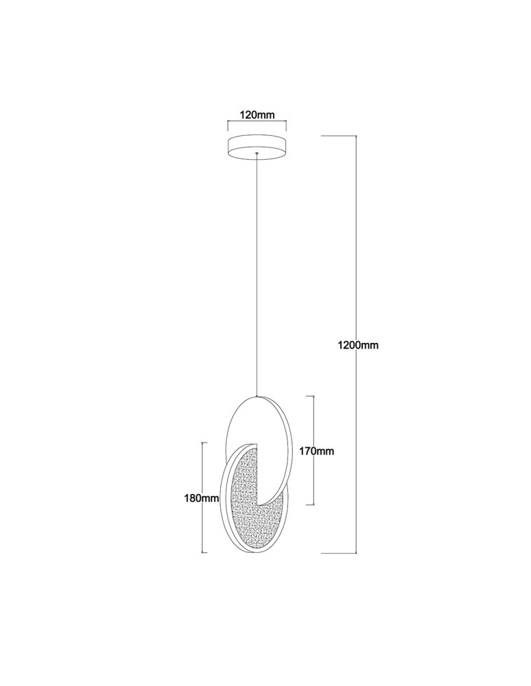 Light Prestige Lampa wisząca Circlo czarna LED CCT LP-1311/1P BK Light Prestige Lampa wisząca Circlo czarna LED CCT LP-1311/1P BK
