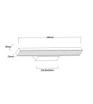 Light Prestige Kinkiet Aqua 42 cm biały IP44 LED CCT LP-987/1W S WH Light Prestige Kinkiet Aqua 42 cm biały IP44 LED CCT LP-987/1W S WH