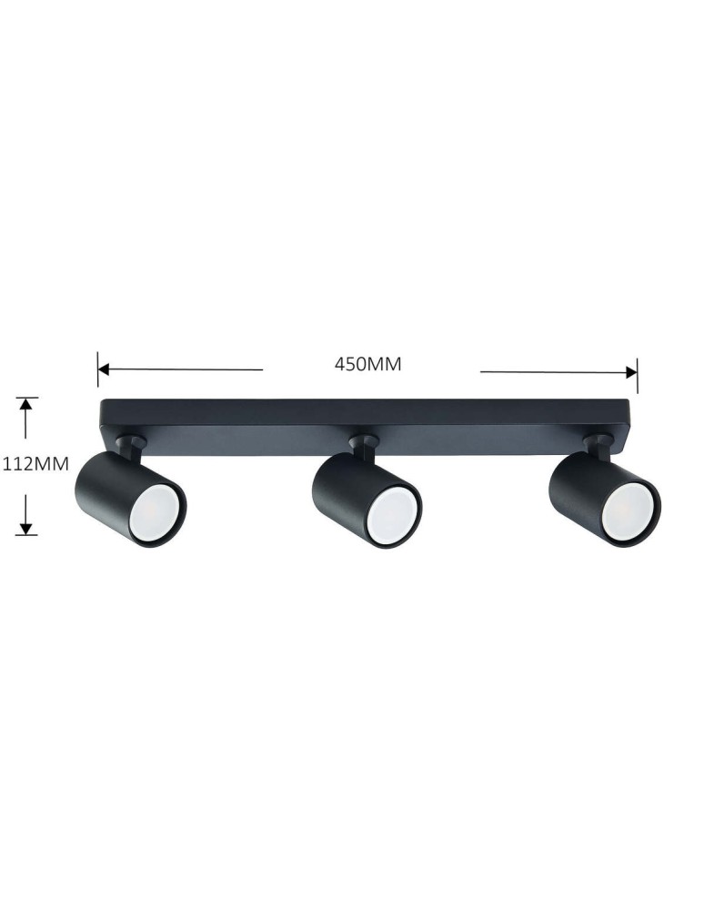 Light Prestige Spot Snow New 3 czarny 3xGU10 LP-731N/3W BK Light Prestige Spot Snow New 3 czarny 3xGU10 LP-731N/3W BK