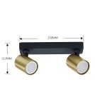 Light Prestige Spot Snow New 2 złoty 2xGU10 LP-731N/2W GD Light Prestige Spot Snow New 2 złoty 2xGU10 LP-731N/2W GD