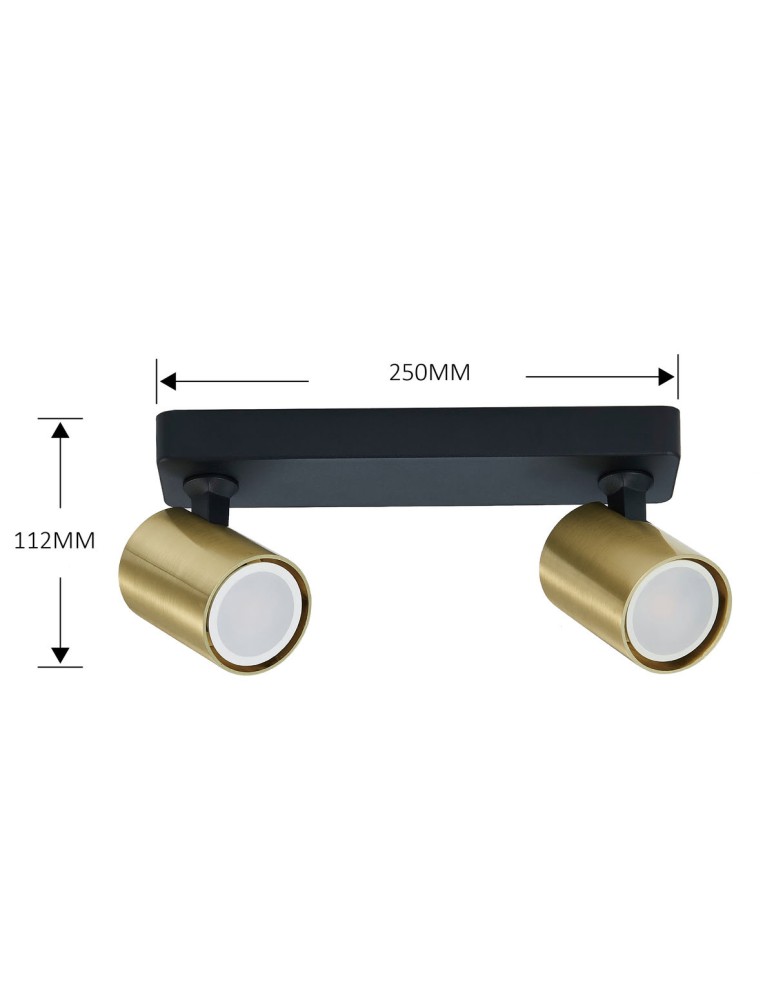 Light Prestige Spot Snow New 2 złoty 2xGU10 LP-731N/2W GD Light Prestige Spot Snow New 2 złoty 2xGU10 LP-731N/2W GD
