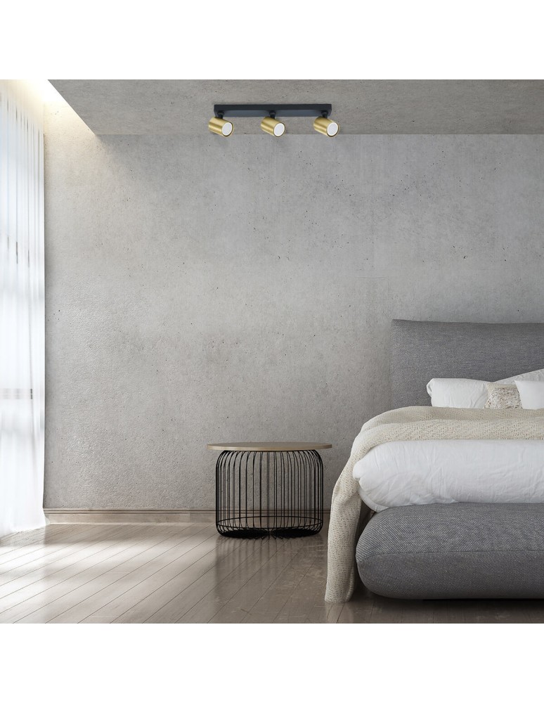 Light Prestige Spot Snow New 3 złoty 3xGU10 LP-731N/3W GD Light Prestige Spot Snow New 3 złoty 3xGU10 LP-731N/3W GD