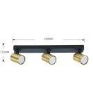Light Prestige Spot Snow New 3 złoty 3xGU10 LP-731N/3W GD Light Prestige Spot Snow New 3 złoty 3xGU10 LP-731N/3W GD