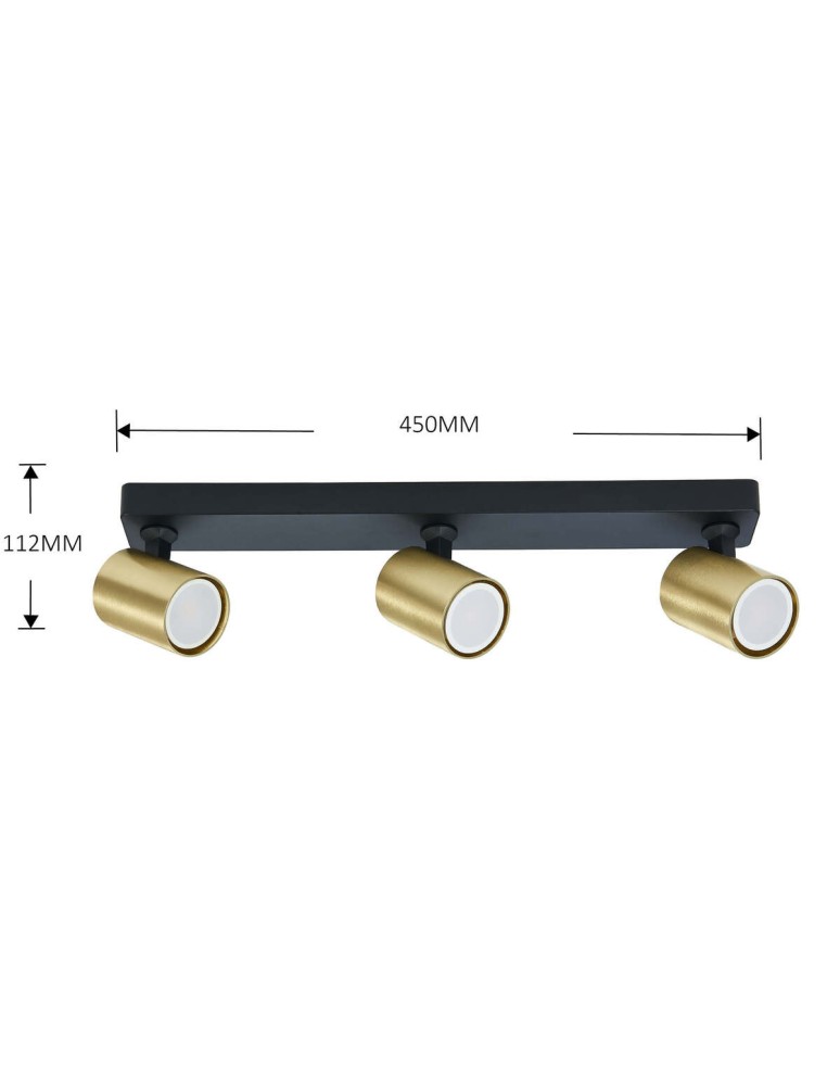 Light Prestige Spot Snow New 3 złoty 3xGU10 LP-731N/3W GD Light Prestige Spot Snow New 3 złoty 3xGU10 LP-731N/3W GD