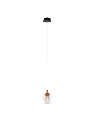 YASKR Lampa Wisząca Tasa 1xLED czarna PL0143-1  Czarny