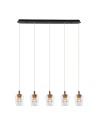 YASKR Lampa Wisząca Tasa 5xLED czarna PL0143-5  Czarny