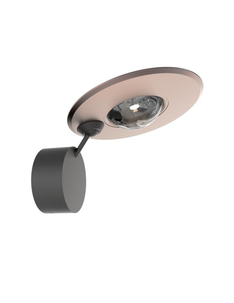 YASKR Kinkiet Solenia 1xLED Dotykowy różowe złoto WL0124 21 cm Szczotkowane Różowe Złoto